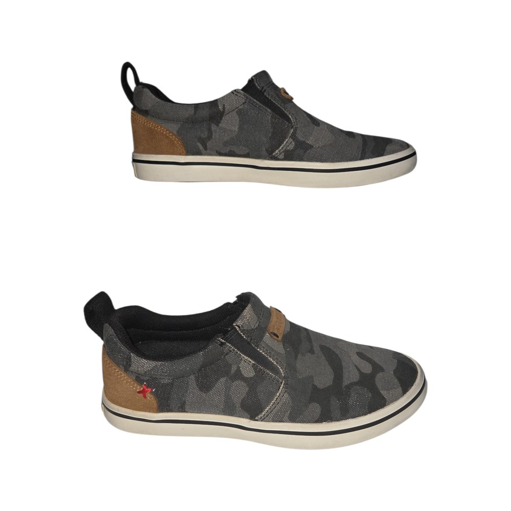 XTRATUF Sharkbyte Grey Camo Slip On Deck Shoes Womens 7 XSW-002